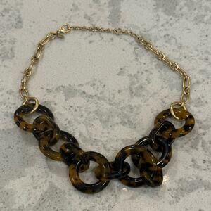 J. Crew Tortoise Link Necklace